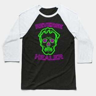 Reverse Healer Funny Necromancy Necromancer Dungeon Tabletop D20 RPG Baseball T-Shirt